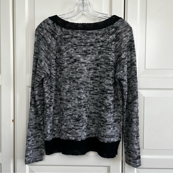 Eileen Fisher | Melange Twist Knit Linen Blend Boat Neck Sweater Size Small - Picture 3 of 6